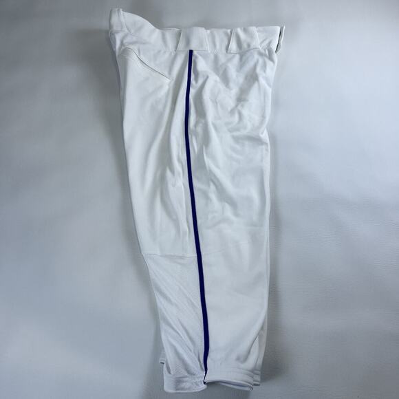 Nike Baseball High Pants Men's Vapor White Blue Stripe BQ6437-102 NWT Sz. M - Picture 5 of 7